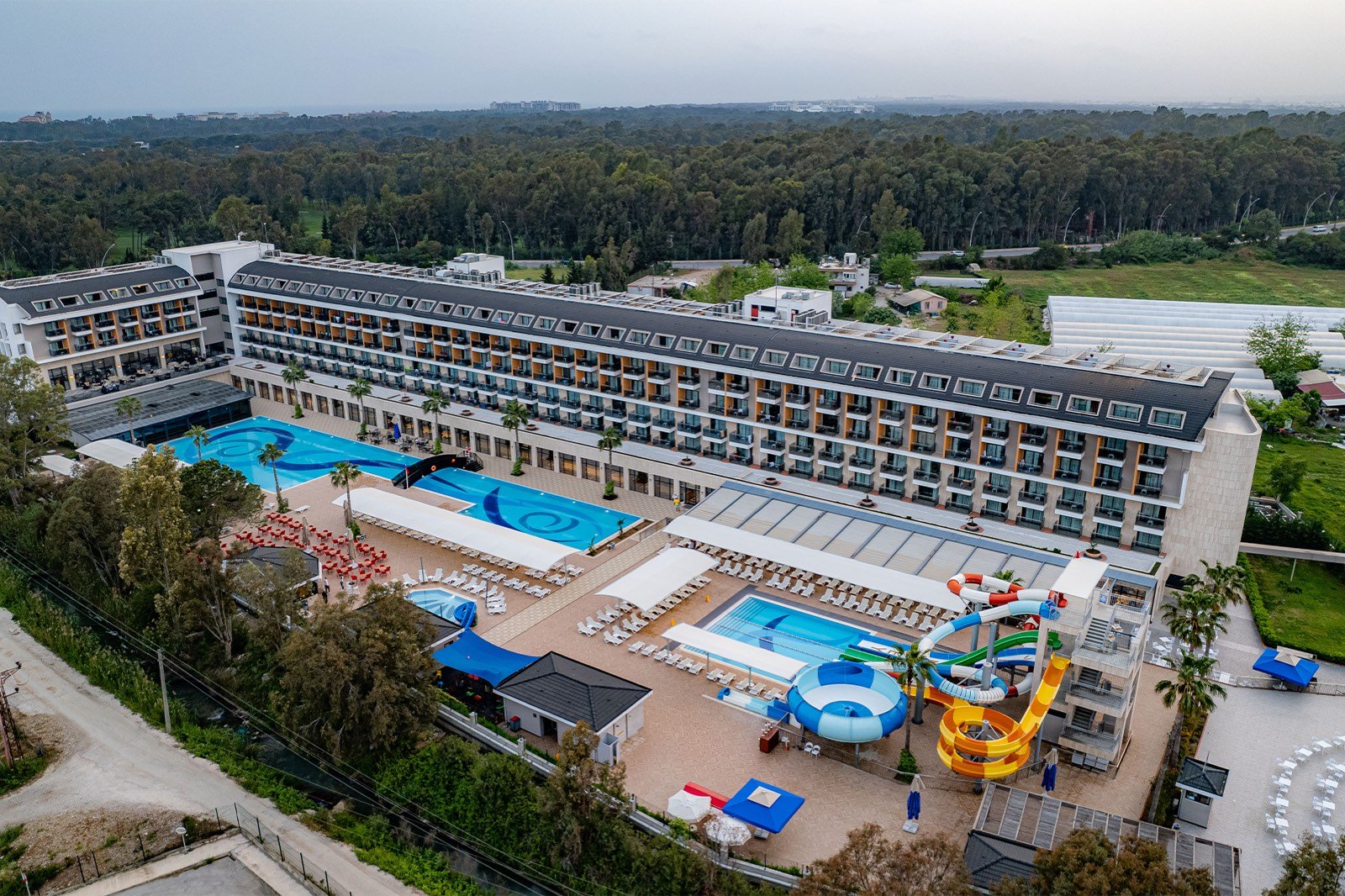 The resort from above