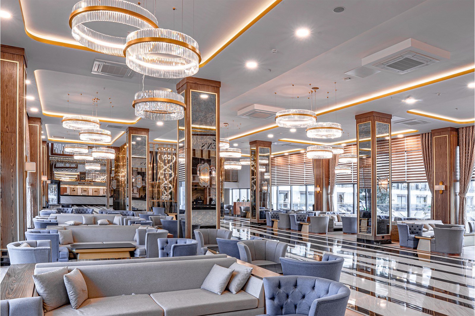 Hotel lobby and reception